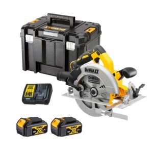 Dewalt DCS570M2-QW Scie circulaire XR Li-Ion 18V Brushless + 2 x 4.0Ah Batteries + Chargeur + Coffret TSTAK