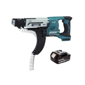 Makita DFR550T1 Visseuse à placo automatique 18V LXT – 1 x 5.0Ah Batterie – sans chargeur