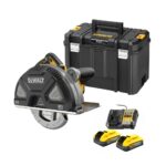 Dewalt DCS383H2-QW Scie circulaire à métaux 18V XR 190mm – 2 x 5,0Ah Batterie Powerstack + Chargeur + Coffret T-STAK