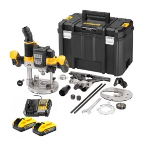 Dewalt DCW620H2-QW Défonceuse sans fil 18V XR 8-12mm - 2 x 5,0Ah Batterie Powerstack + Chargeur + Coffret T-STAK