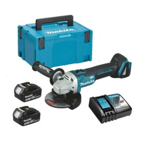 Makita DGA504RFJ Meuleuse 18V 125 mm - 2 batteries 3.0 Ah chargeur coffret MAKPAC