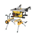 Dewalt DWE7485RS-QS Scie à table compacte 1850W 210mm + DE7400-XJ Support mobile