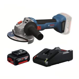 Bosch Professional GWS 18V-8 Meuleuse d'angle sans fil    125 mm + 1x 4.0Ah batterie GBA 18V + Chargeur GAL 18V-40