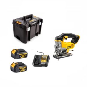 Dewalt DCS331M2 Scie Sauteuse + 2 X 4 Ah Batteries + chargeur et Coffret TSTAK