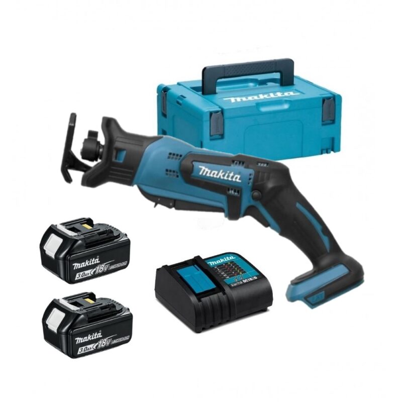 DJR183RMJ Makita Scie sabre 18V LXT Li-Ion – 2 x 3.0Ah Batteries + chargeur en coffret