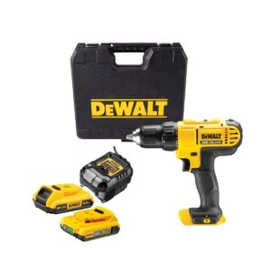 Dewalt DCD771D2-QW Perceuse visseuse sans fil XR 18V Li-Ion 2X2.0Ah Batteries + chargeur et coffret